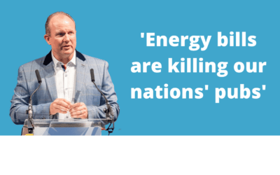 Rapidly escalating energy bills are killing our nation’s pubs warns BII